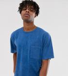 Heart & Dagger Acid Washed T-shirt In Blue