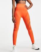 Love & Other Things Gym Seamless Leggings In Orange