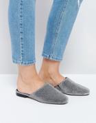 Asos Moth Flat Shoes - Silver