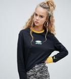 Puma Exclusive Organic Cotton Black Logo Long Sleeve Tee - Black