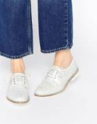 Miista Hayley Lace Up Leather Flat Shoes - Galactic