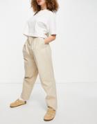 Object Organic Cotton Ovoid Pant In Stone-neutral