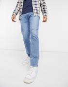 Levi's 511 Slim Tapered Fit Jeans In Light Blue Wash-blues