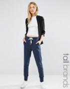 Vero Moda Tall Contrast Tie Jogger - Navy