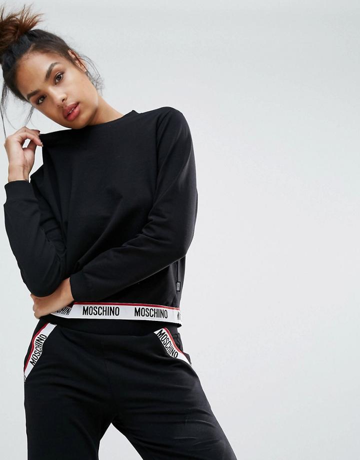 Moschino Logo Sweater - Black