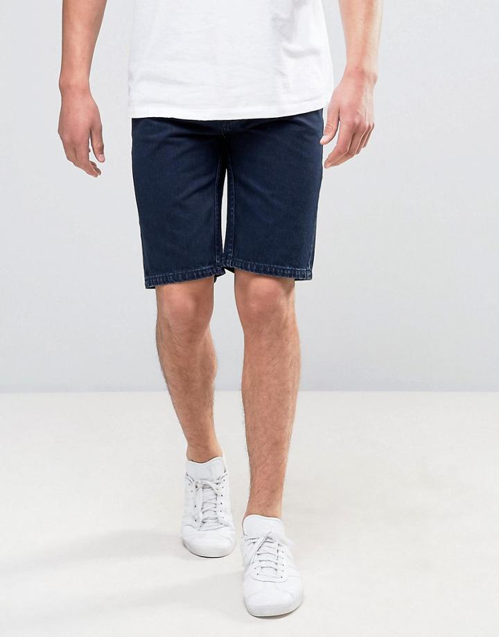 Bellfield Overdye Denim Short - Navy