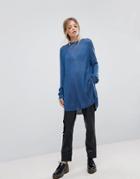 The Fifth Vertical Knit Sweater - Blue