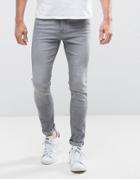 Lee Malone Super Skinny Jeans Summer Gray - Gray