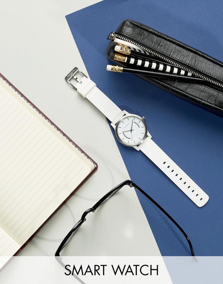 Garmin Vivomove Sport Smart Watch In White - White