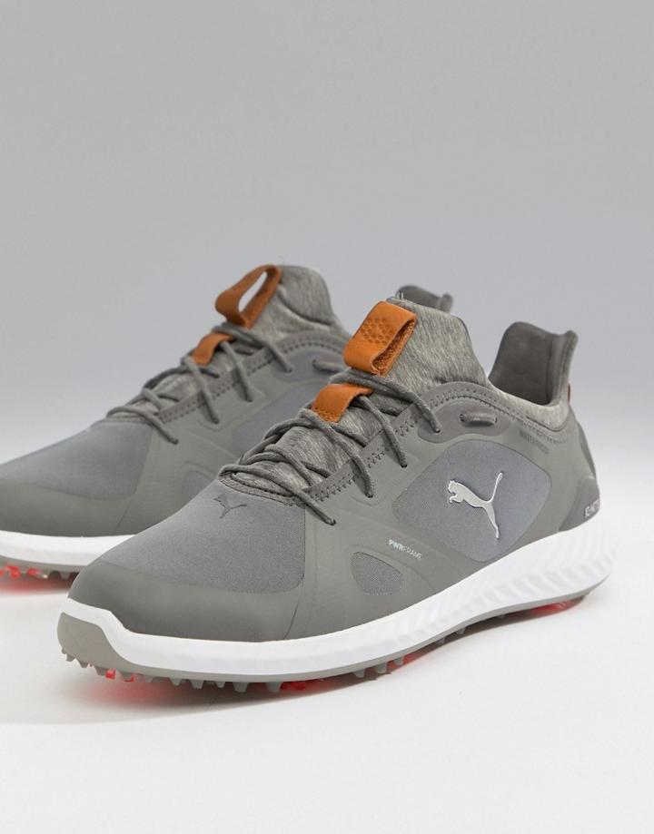 Puma Golf Ignite Power Adapt Spike Sneakers In Gray 18989103 - Gray