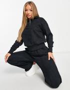 Asos 4505 Funnel Neck Sweatshirt With Zip In Black