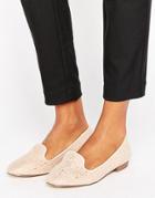 Oasis Cut Out Detail Ballet Pump - Beige