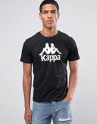 Kappa T-shirt With Large Logo - Black