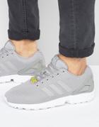 Adidas Originals Zx Flux Sneakers In Gray M19838 - Gray