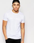 Asos T-shirt With Embossed Beyond Typographic - White