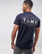 Friend Or Faux Limitless Back Print T-shirt - Navy