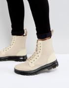 Dr Martens Combs Canvas Boots - Beige