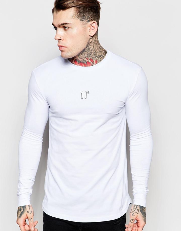 11 Degrees Long Sleeve T-shirt - White