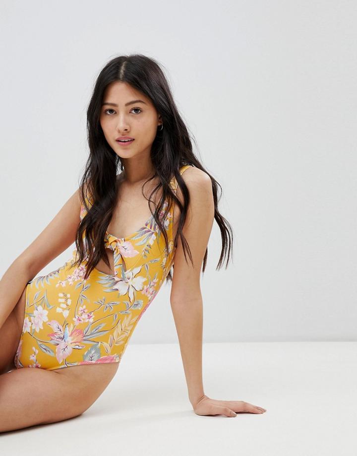 Rhythm Tropical Swimsuit - Yellow