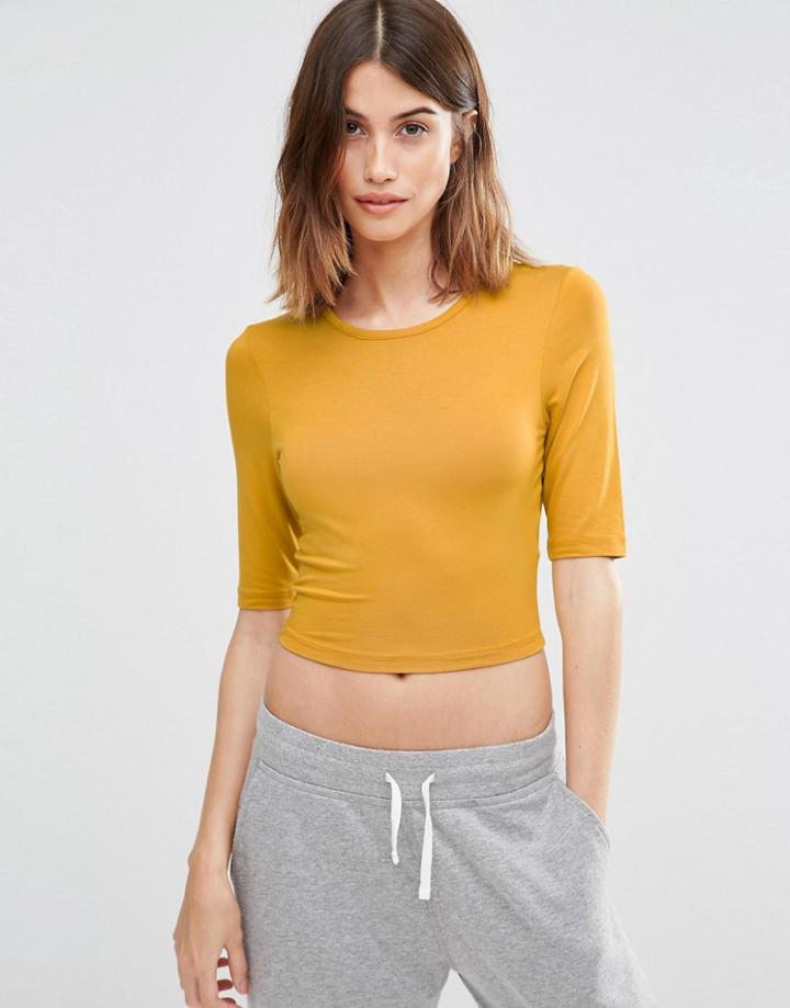 Vero Moda Crop Top - Harvest Gold