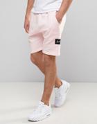 Nicce London Shorts In Pink With Patch Logo - Pink