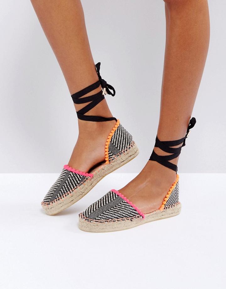 Miss Kg Dizzy Two Part Espadrilles - Multi