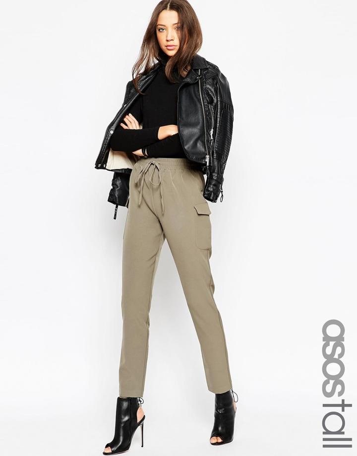 Asos Tall Relaxed Woven Peg Pant - Black $26.00