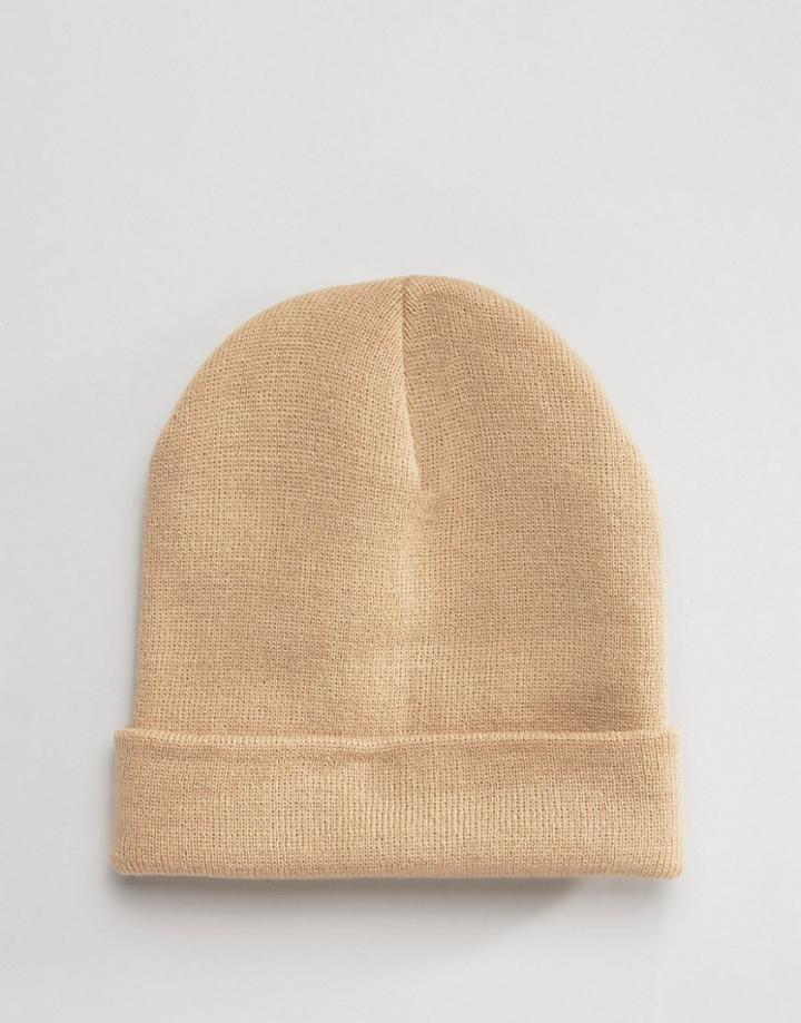 Gregorys Slouchy Beanie Stone - Beige