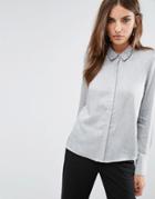 Y.a.s Sina Long Sleeve Shirt - Gray