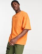 Topman Extreme Oversized Fit T-shirt In Burnt Orange