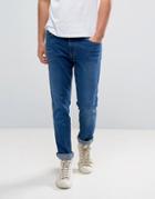 Waven Skinny Fit Jeans In Classic Blue - Blue