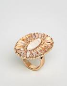 New Look Oval Ornate Ring - Gold