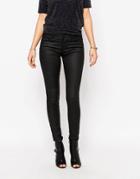 Only Ultimate Coated Black Skinny Jeans - Only Ultimate Coated