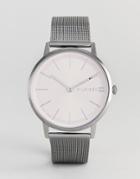 Tommy Hilfiger 1781935 Mesh Watch In Gunmetal 40mm - Silver