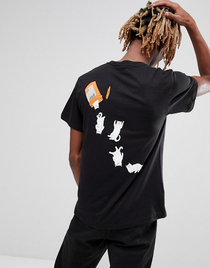 Ripndip Nermal Pills T-shirt In Black - Black