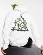 Huf Quake Print Pullover Hoodie In White