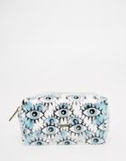 Skinnydip Asos Exclusive Eye Print Makeup Bag - Eye