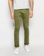 Lee Jeans Luke Skinny Fit Stretch Green Dyed - Green