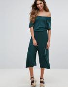 First & I Waisted Jumpsuit - Green