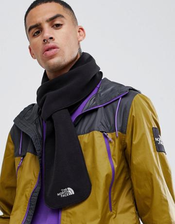 The North Face Flash Fleece Scarf In Black - Black