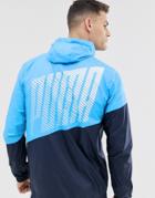 Puma Training Color Block Windbreaker Jacket In Blue - Blue