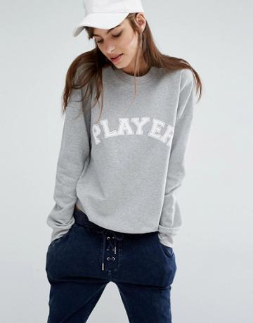 First Base Player Fleece Sweat - Gray