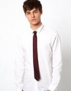 Asos Tie With Polka Dot - Red