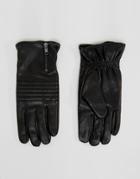 Selected Homme Gloves In Leather - Black