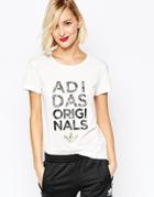 Adidas T-shirt With Animal Logo - White