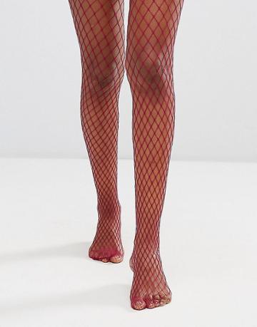 Gipsy Extra Large Fishnet Tights - Purple