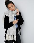 Boardsmans Chunky Knitted Scarf - Beige