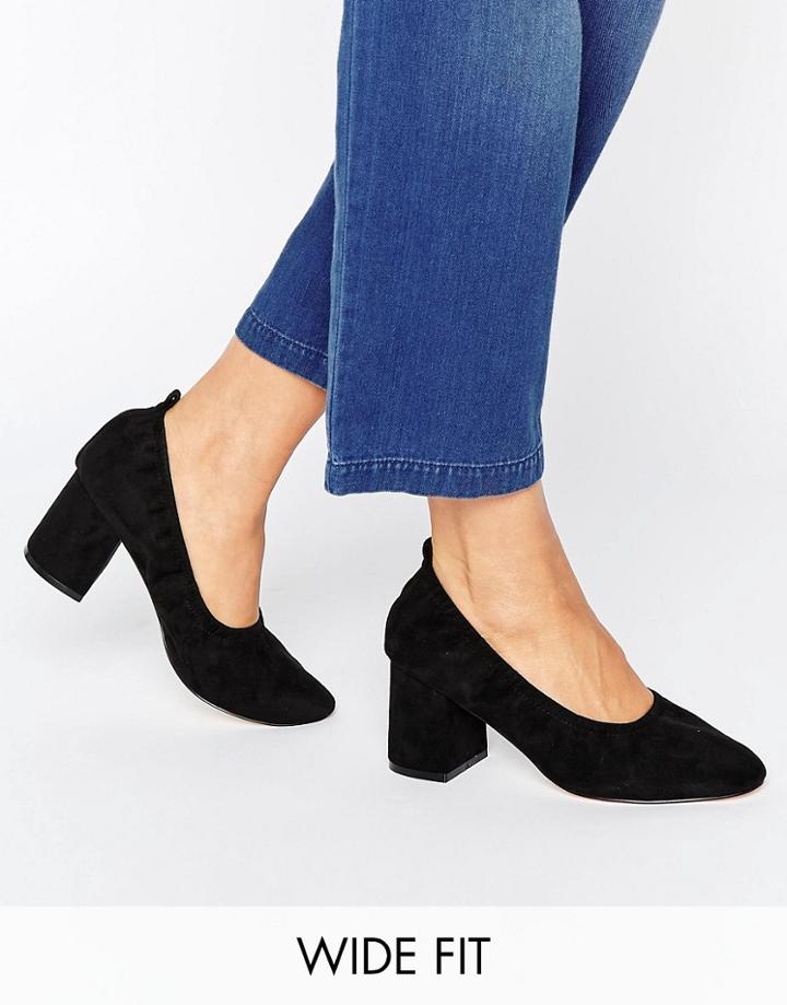 Asos Simone Wide Fit Heels - Black