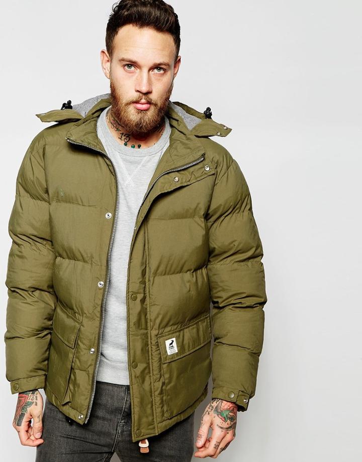 Fat Moose Urban Heat Insulated Jacket With Hood - Army