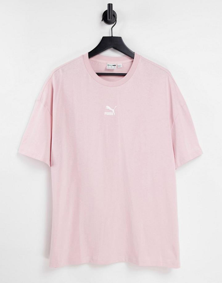 Puma Classics Boxy T-shirt In Light Pink